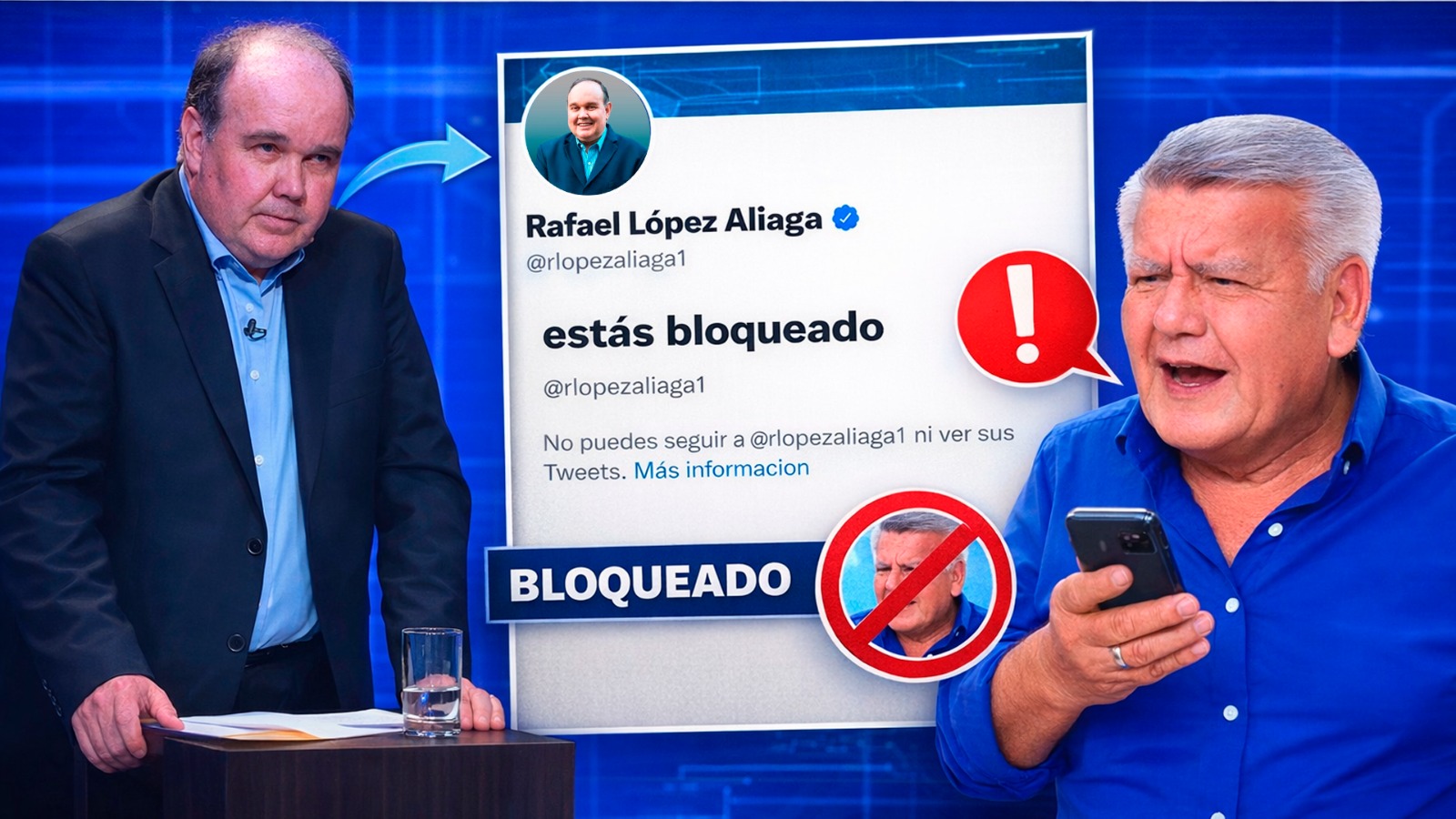 La pelea de César Acuña y López Aliaga en X que terminó con un bloqueo
