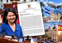 Presidenta Keiko Fujimori solicita autorización al Senado para realizar viajes oficiales a El Salvador y España